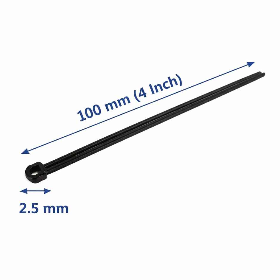Daluci Grip Nylon Self-Locking Cable Ties | Zip Ties | Strong Organizer | Black