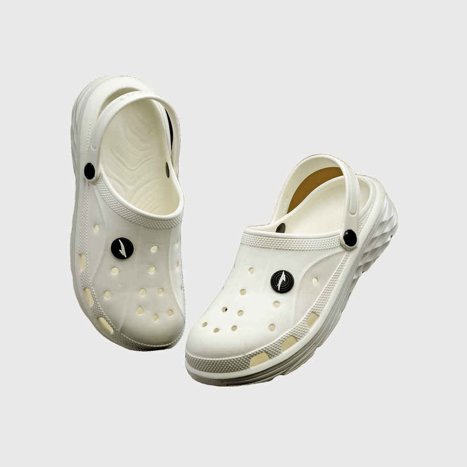 Asian Agc-14 Men Clogs Off White (Size-9)