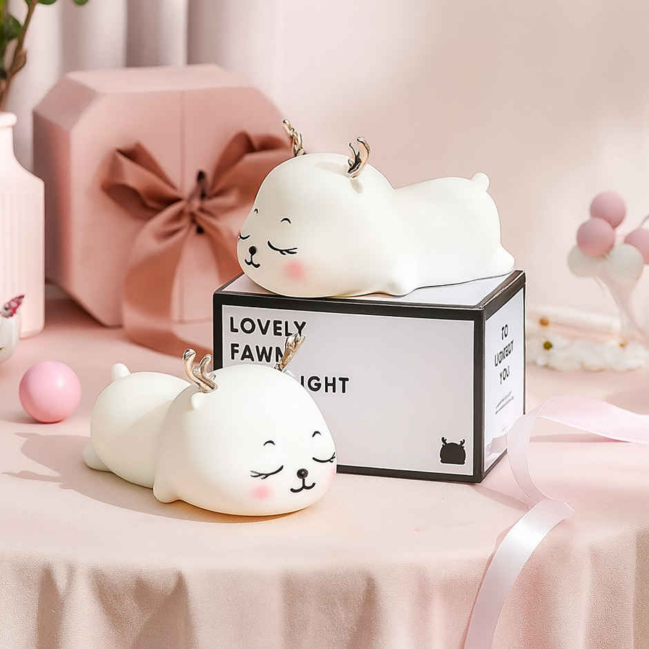 Kidara Lovely Fawn Deer Silicone Rechargeable 5 W Night Lamp