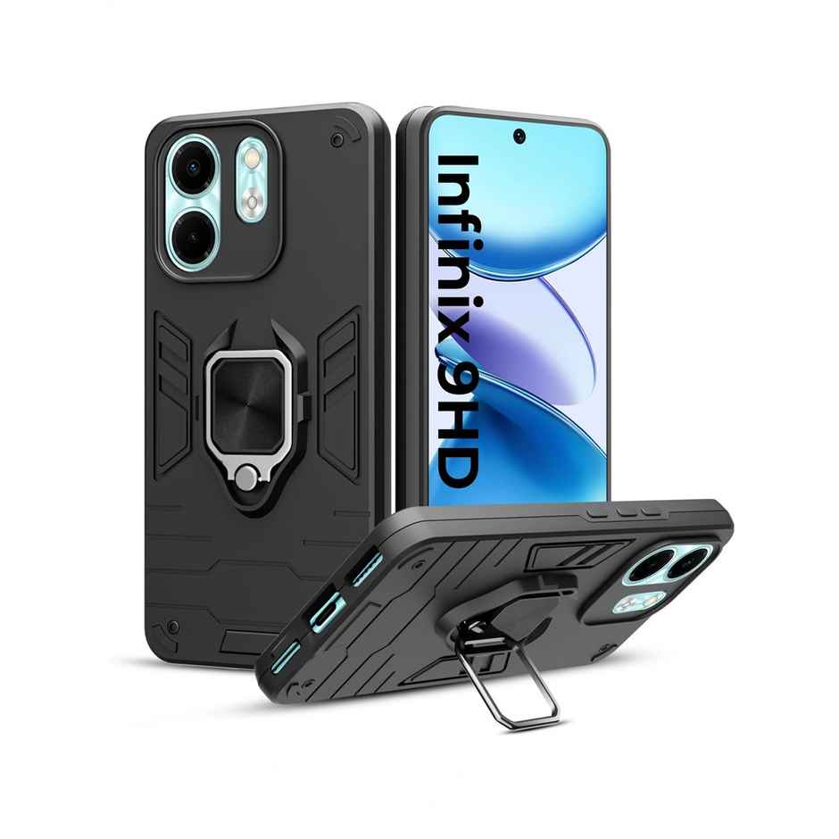 Artistque Case for Infinix Smart 9 HD 5G Back Cover | Ring Stand Armor Cover