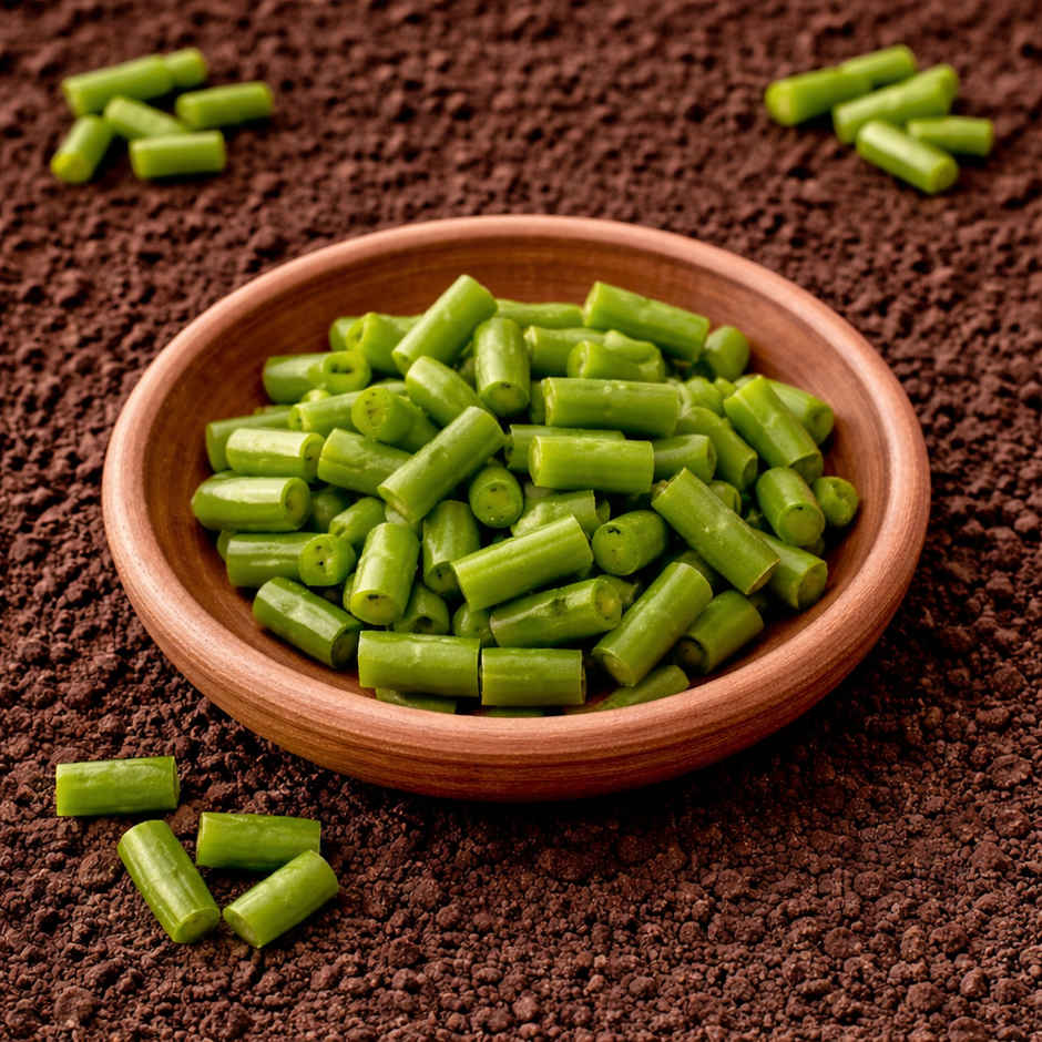 Organically Grown Ring Beans Diced