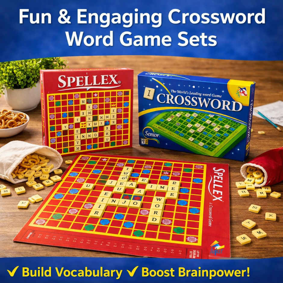 Fablue Crossword Board Game for Kids | Educational Word Puzzle Game