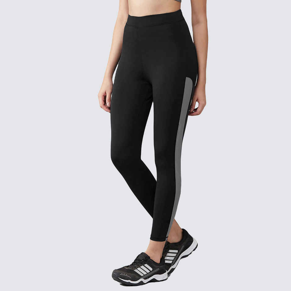 Blinkin Women's Gym Tights & Pants - Black | Grey | Active Wear | Yoga Pants | S