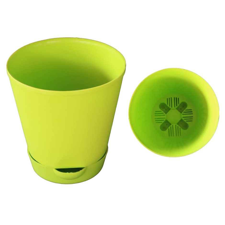 Cylindrical Plastic Plant Pot | 5.5 x 5.9 inch | Multicolour