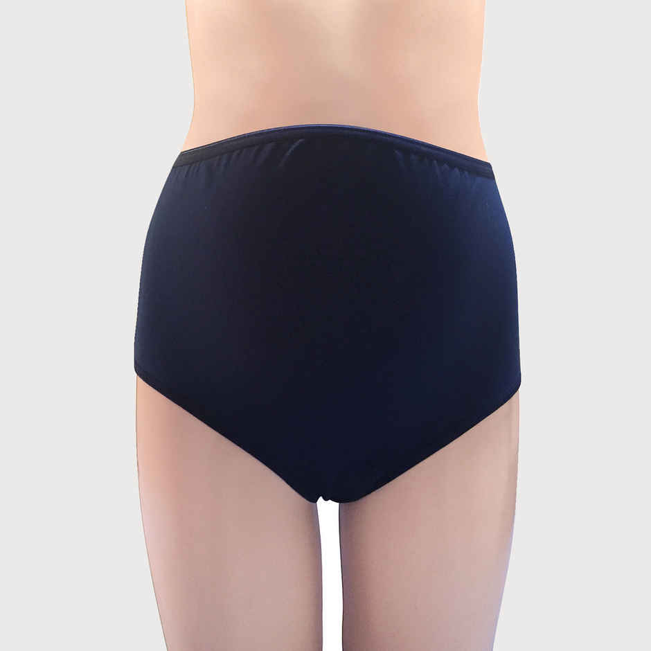 Clovia Cotton Maternity High Waist Hipster Panty (Navy Blue - L)