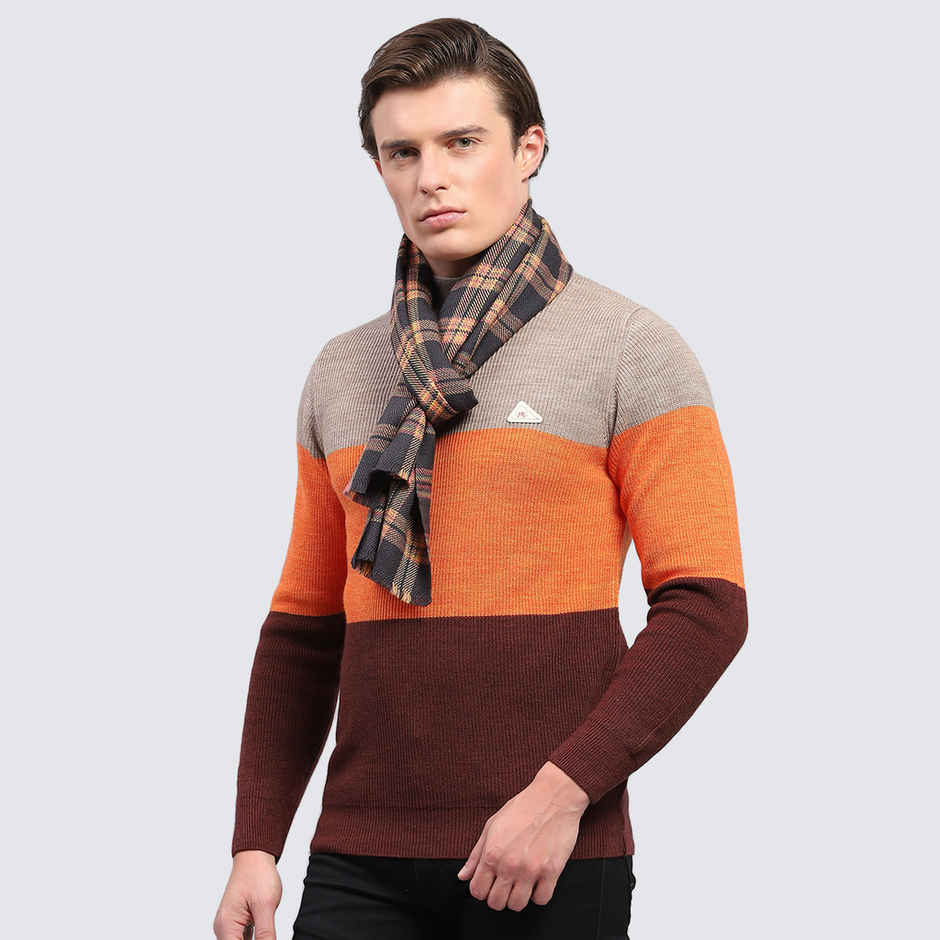 Monte Carlo Men's Acrylic Blend Muffler | Multicolour - Free Size