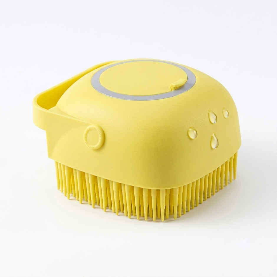 Bronson Professional Silicone Shower Scrubber Exfoliating Bath Brush With Soap Dispenser | Mix Color