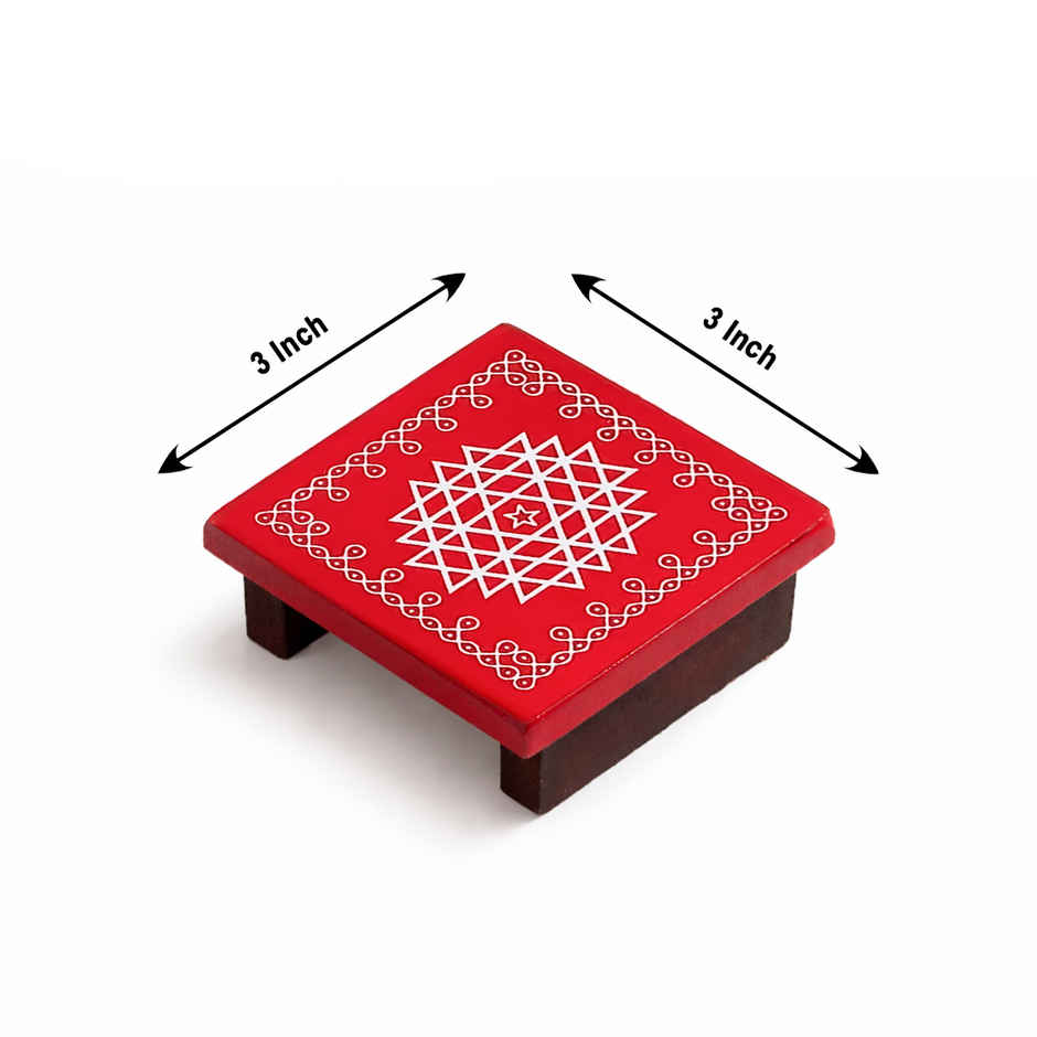 Printed Pooja Peeta | 3x3 inch | Svasti