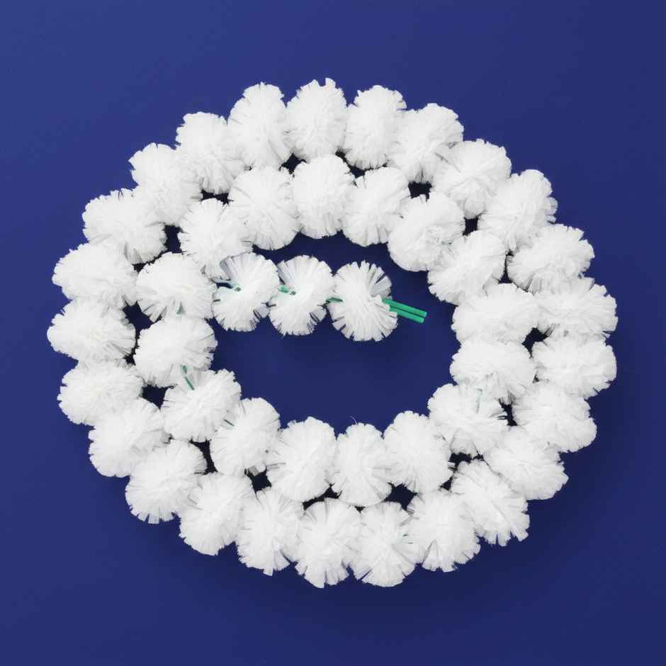 Decorative White Latkan Set | Pack of 2 | Mangal Bhawan