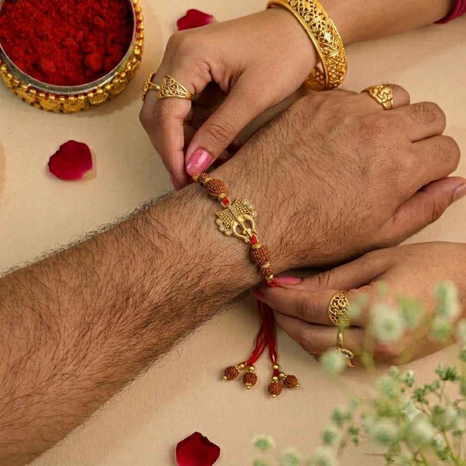 Rakhi for Brother | Trishul | Religious | Pack of 1 | Shree Rakhi