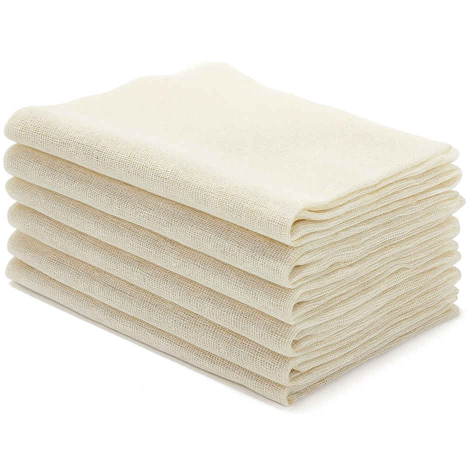 DALUCI Cheese Cloth Grade 100 Unbleached Muslin Hemmed Reusable | 20x20 Inch
