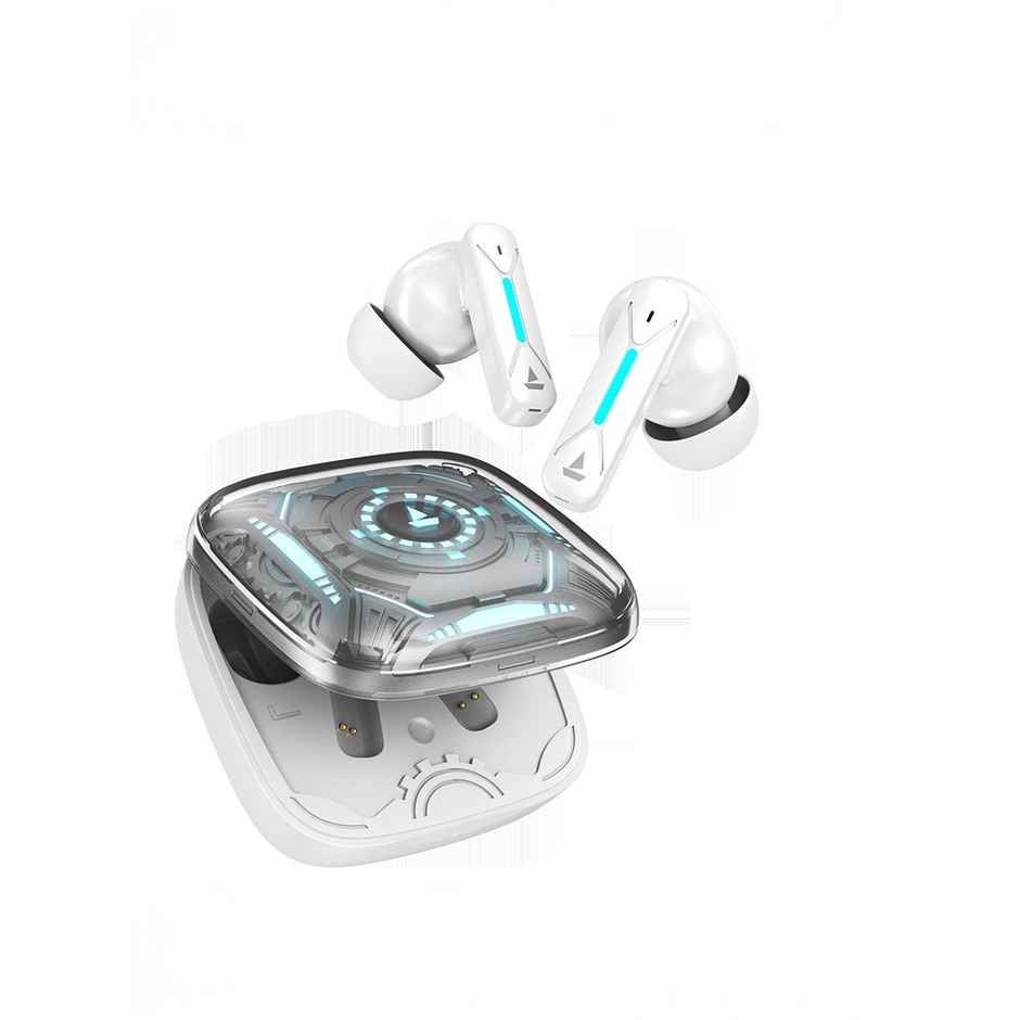 boAt Immortal Airspeed Pro TWS Earbuds w/ 32dB ANC,40H Playback & 4 Mics with ENx (White Sabre)