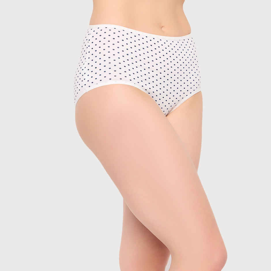 Clovia Pack Of 3 High Waist Striped Hipster Panties - Cotton-L