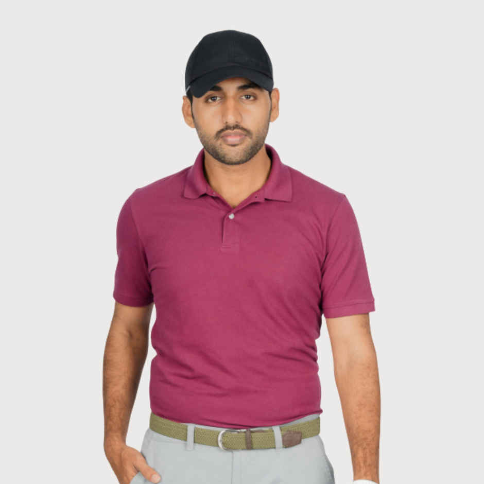 Decathon | Inesis Men's Cotton Golf T-shirt | Pink - S