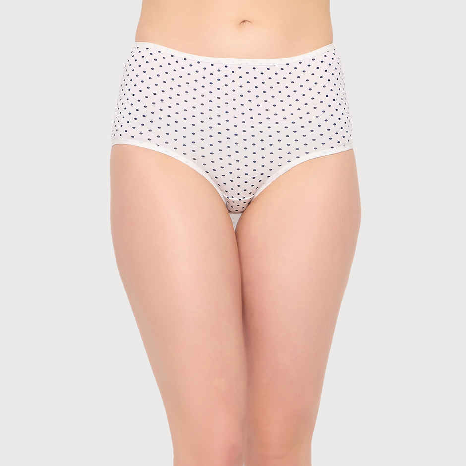 Clovia Pack Of 3 High Waist Striped Hipster Panties - Cotton-L