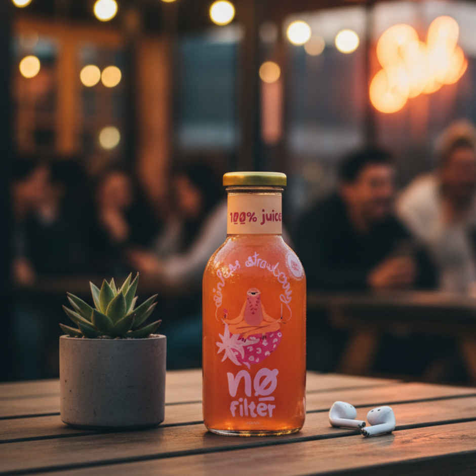 No filter Real Strawberry Juice