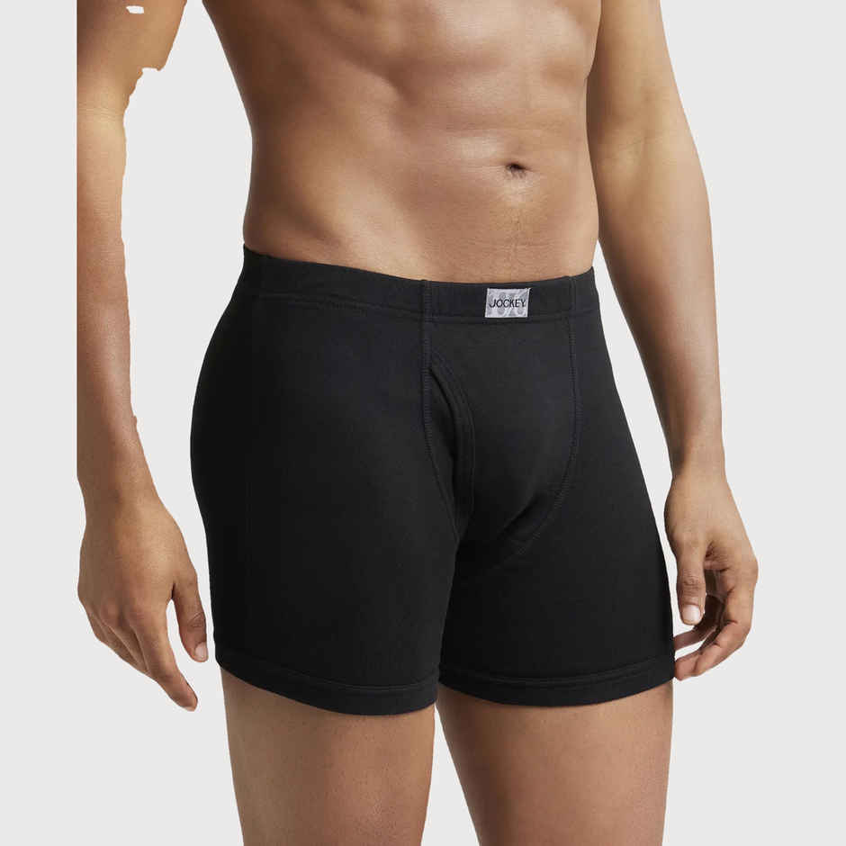 Jockey 8008 Men's Cotton Rib Underwear Solid Trunk|Ultrasoft Waistband | -XXL