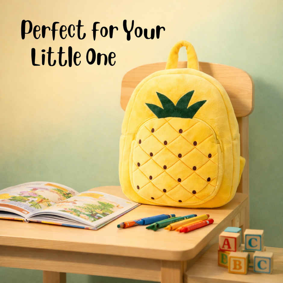 Kidara Pineapple Kids Plush Backpack | Yellow