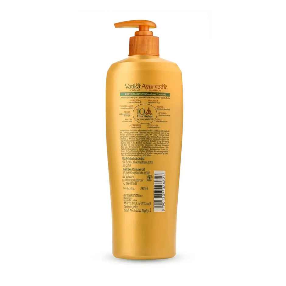 Dabur Vatika Naturals Ayurvedic Shampoo with 2X Damage Protection Combo