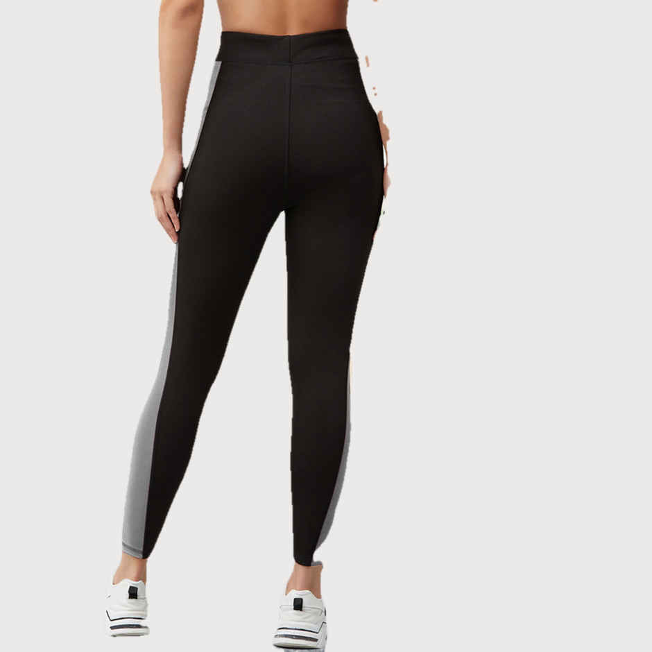 Blinkin Women's Gym Pants & Tights - Black | Grey | With Side Pockets | Ideal For Yoga | XL