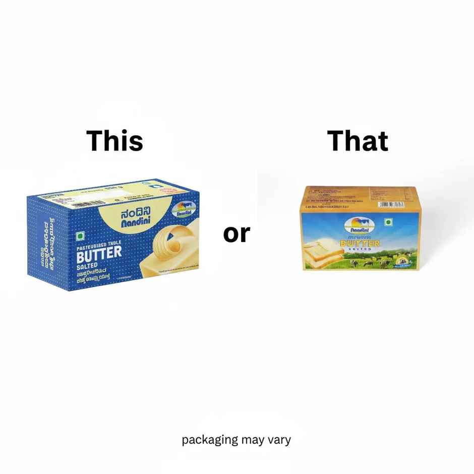 Nandini Table Butter Salted (Carton)