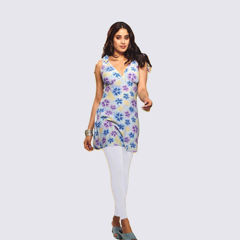 Lyra Women's Leggings Ankle Length | Cotton and Lycra - Free Size