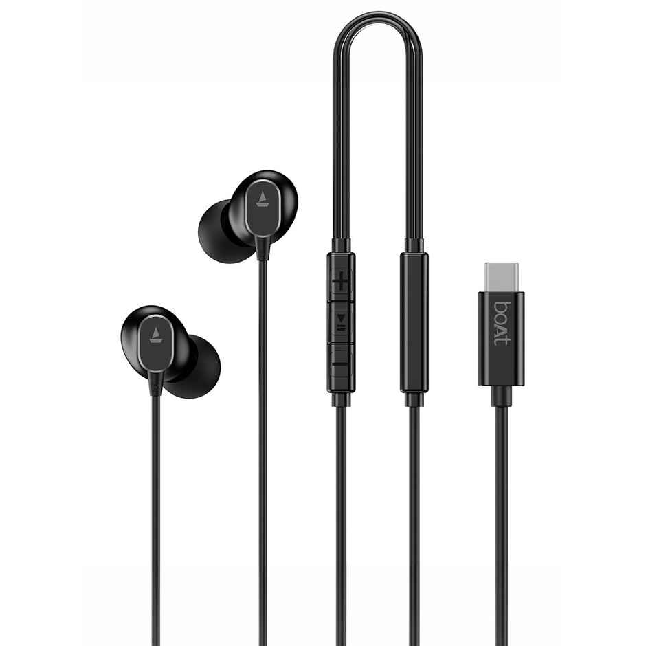 boAt Bassheads 90C Wired Earphones | Black