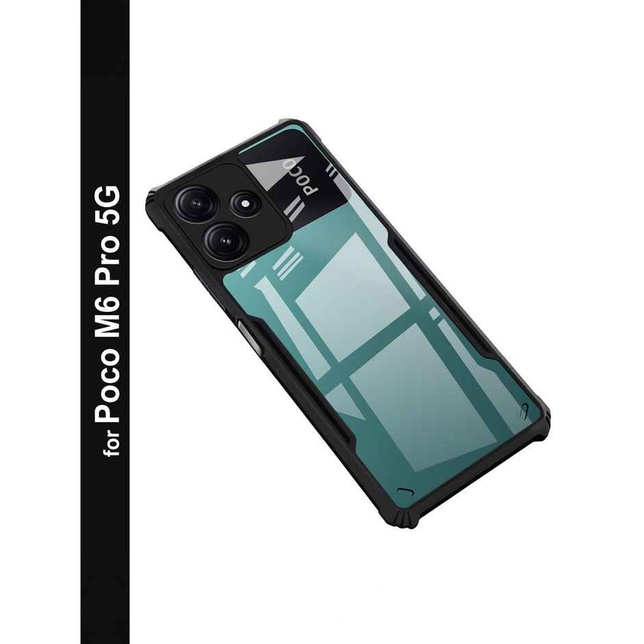 Zapcase Back Cover for Poco M6 Pro 5G | Matte-Black