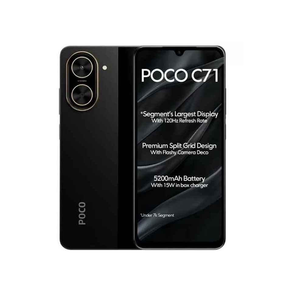 POCO C71 4GB RAM 64GB Storage | Power Black