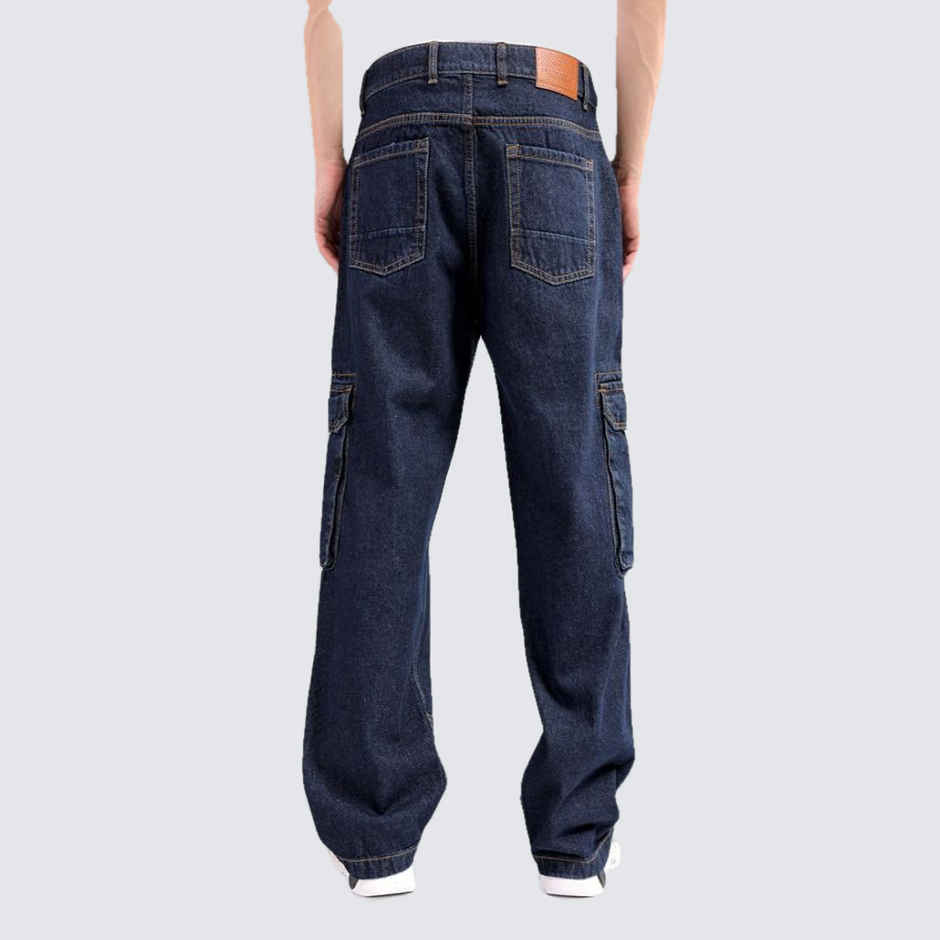 The Indian Garage Co Men | G365 Relaxed Distressed Casual Jeans | Navy | 32