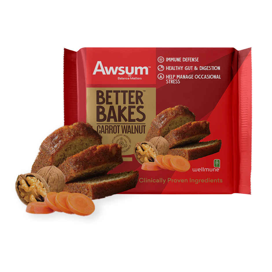 Awsum Better Bakes Carrot Walnut Cake