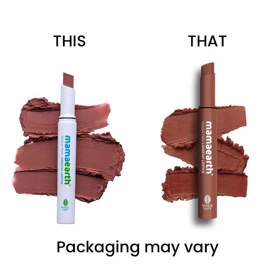 Mamaearth Moisture Matte Longstay Lipstick With Avocado Oil & Vitamin E 09 Espresso Brown