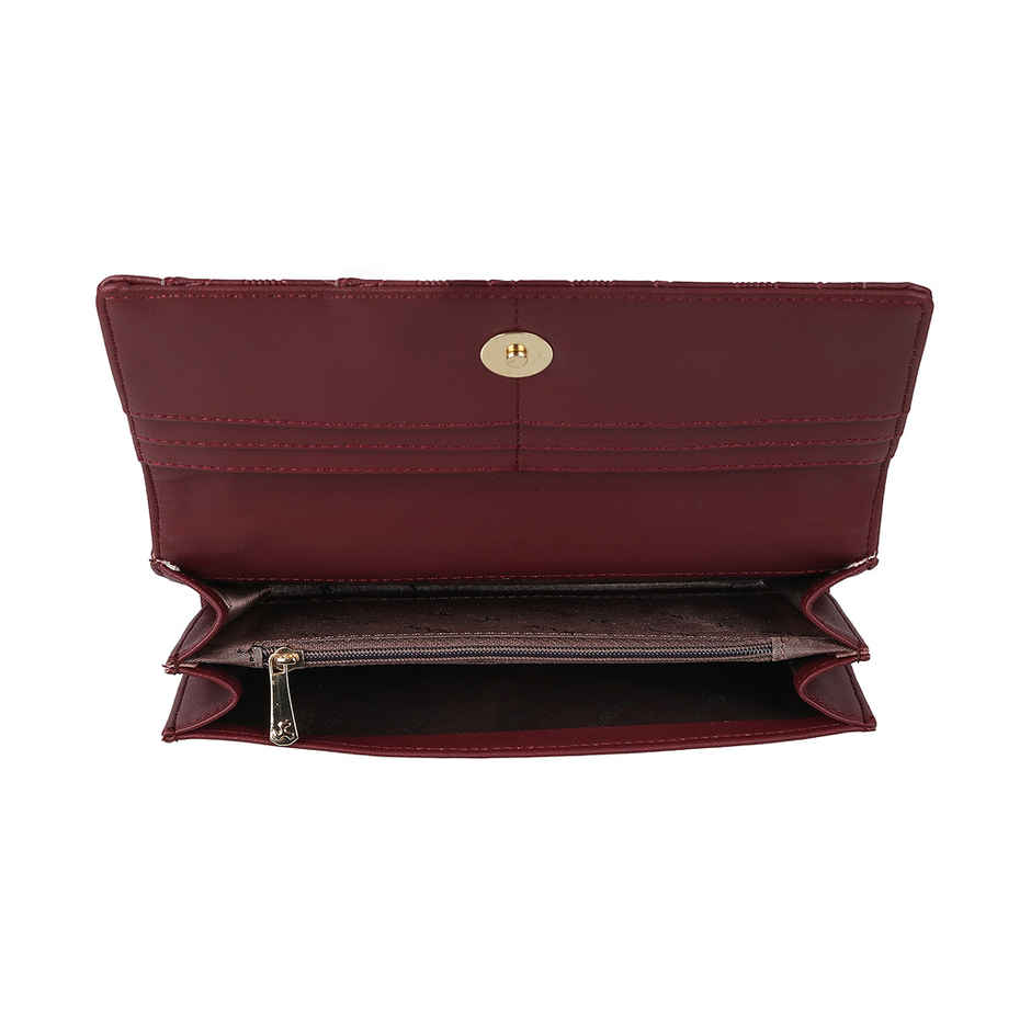 Mochi Maron Synthetic Wallet for Women | 95-7698-44