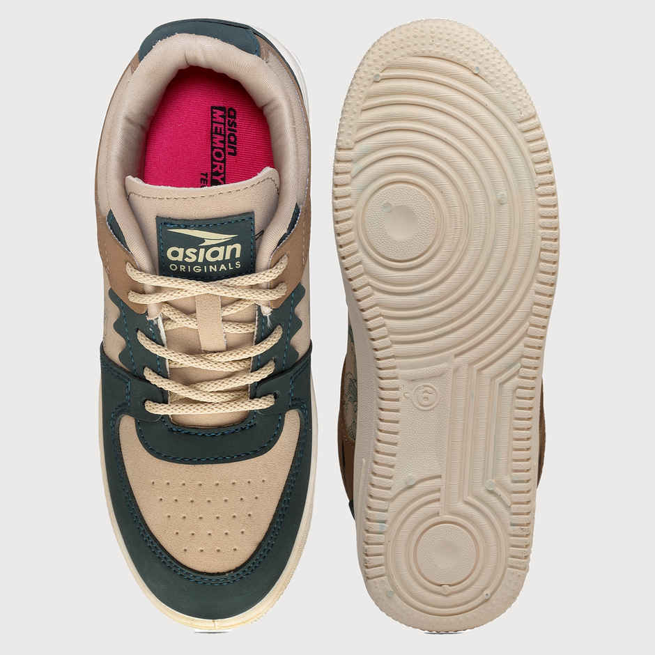 Asian Men's Thunder-07 Beige Sneakers | UK - 6