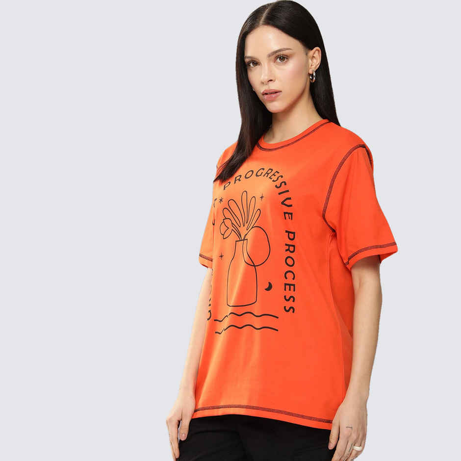 Dillinger Women's T-shirt | WMNCR388ORG | Orange - S