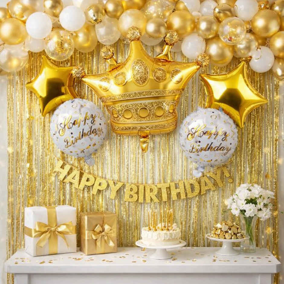 Happy Birthday Foil Balloon Set 5Pcs for Girls, Boys, Kids & Adults | BeyondLuv