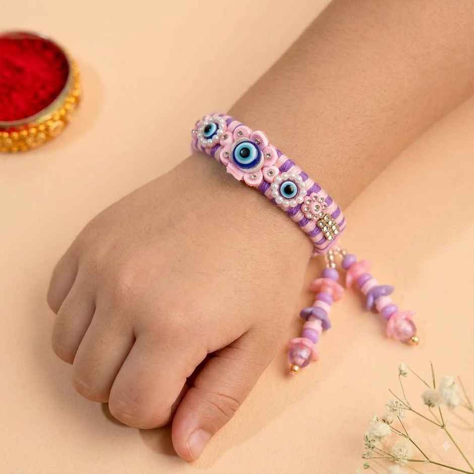 Lumba Rakhi for Bhabhi | Evil Eye | Pack of 1 | Avyaan Rakhi