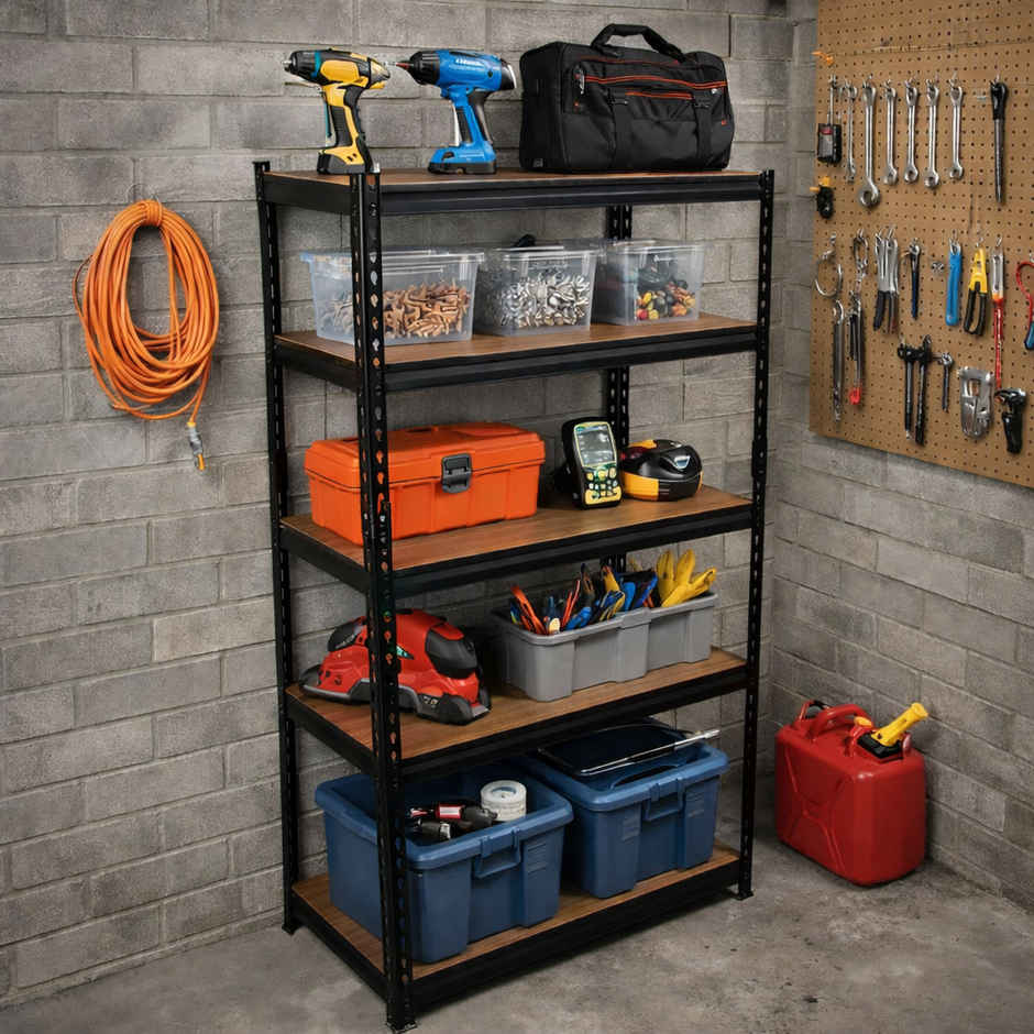 Adjustable 5 Section Boltless, Kitchen rack, Rivet Rack & Shelves,5'3"(H), 2'(L), 1'(D)