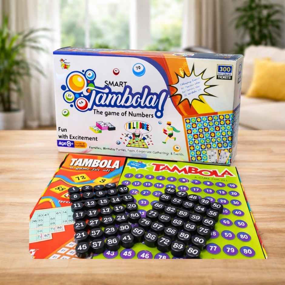 Fablue Portable Tambola Board Game | 300 Different Tickets | 8+ years