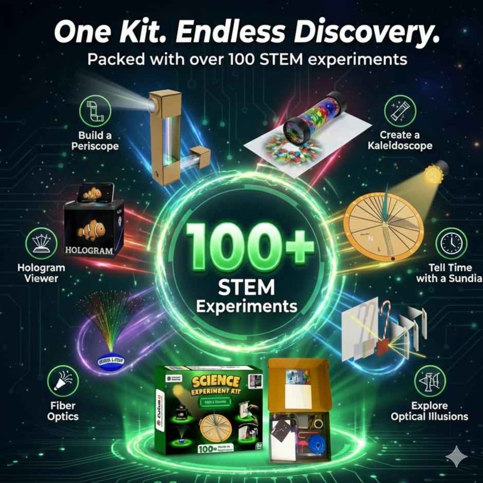 Physics Wallah Light Shadow & Optical Instrument Kit | Multicolor