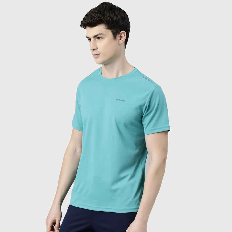 Pepe Jeans Mens Dry Fit Gym T-Shirt | Blue - M