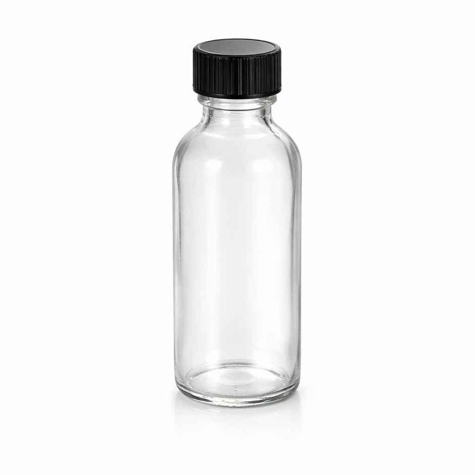 Lazer Glass Bottles | 60 ml | With Lids & Funnel | Leakproof Mini Bottles