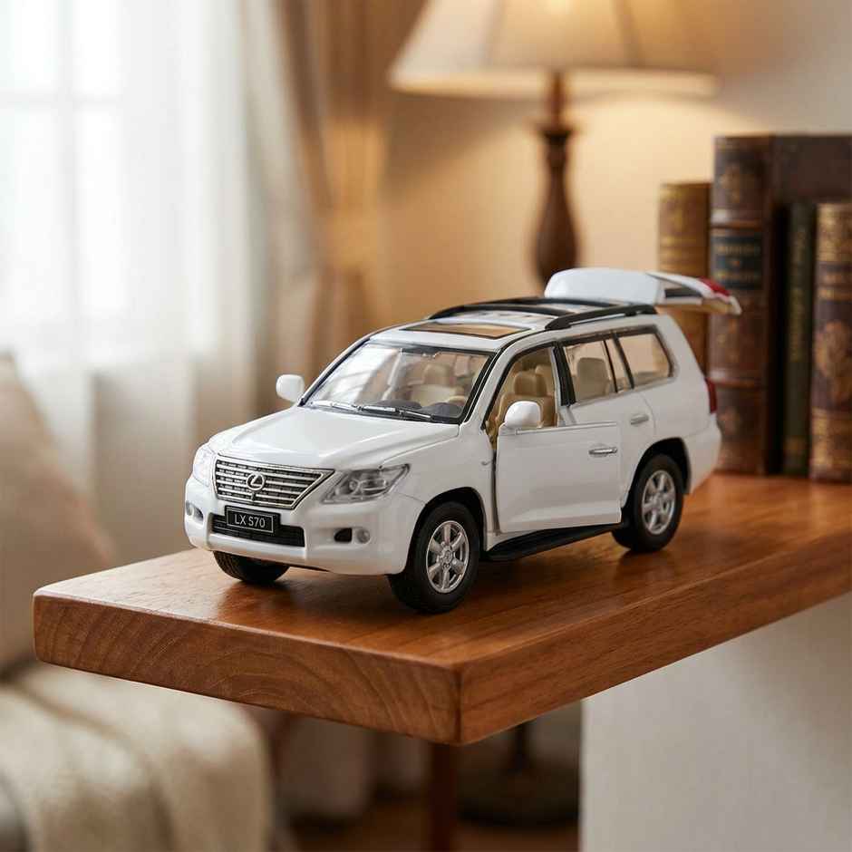 MSZ Licensed 1:32 Lexus LX570 White Die-cast Vehicle