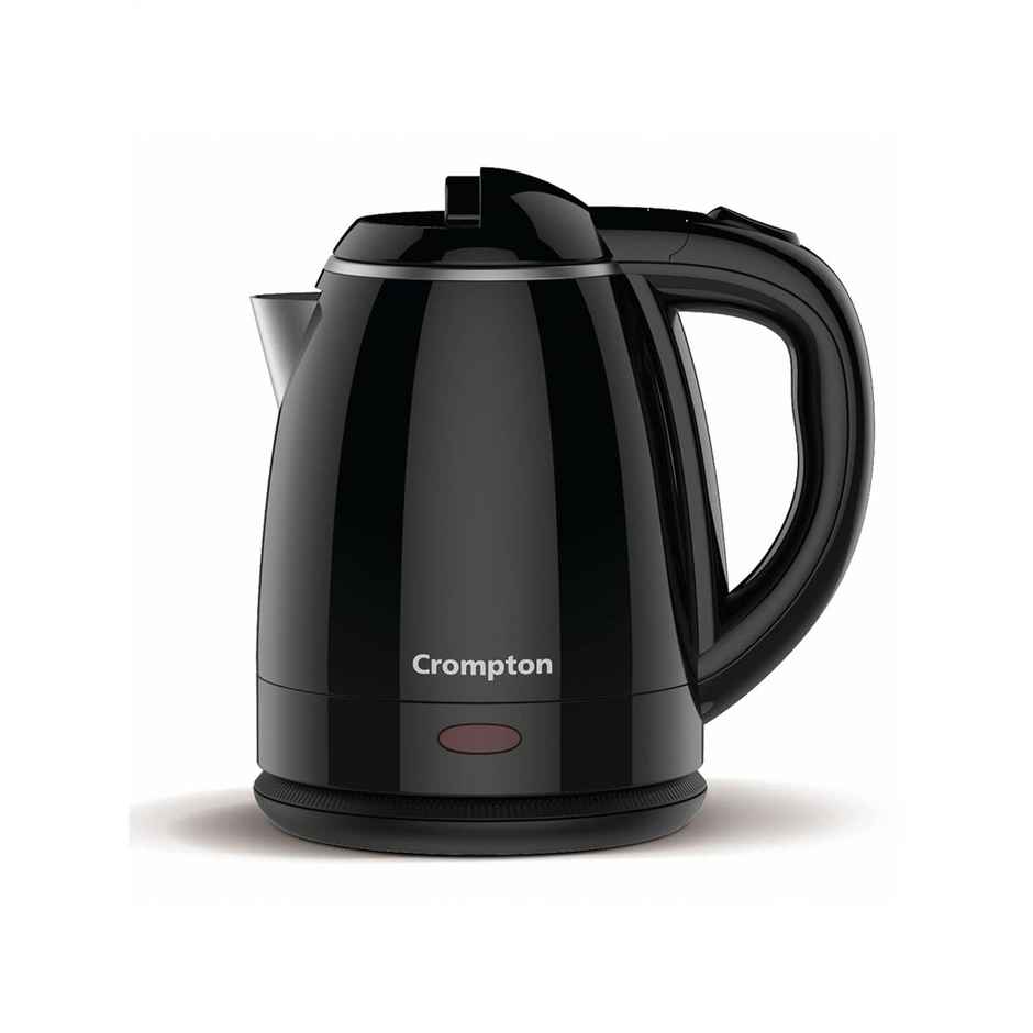 Crompton Activhot Electric Kettle | 1.2 Litres | Cool Touch | Black