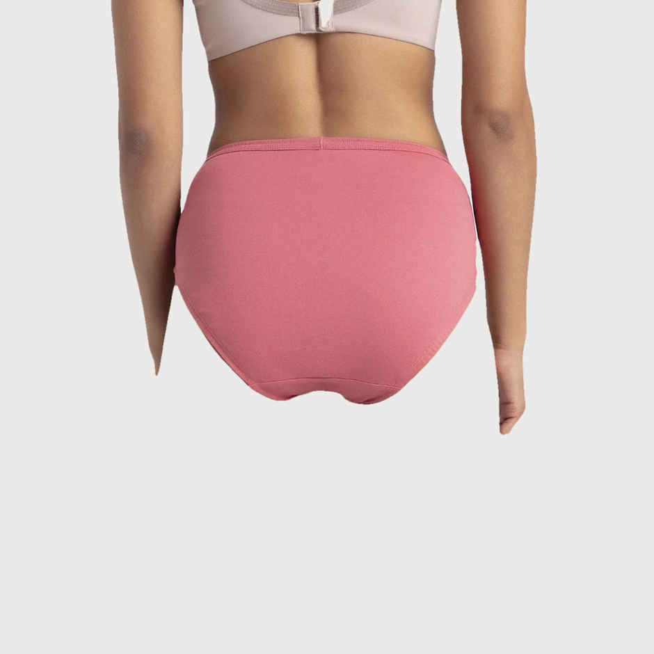 Jockey 1406 Women's Super Combed Cotton Underwear Mid Waist Hipster Panty|PO3 | Multicolor Dark assorted-M