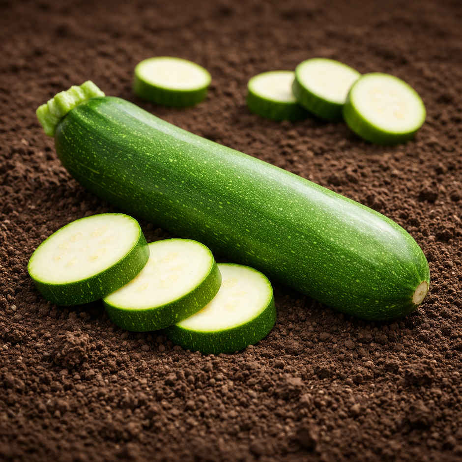 Organically Grown Zucchini Green