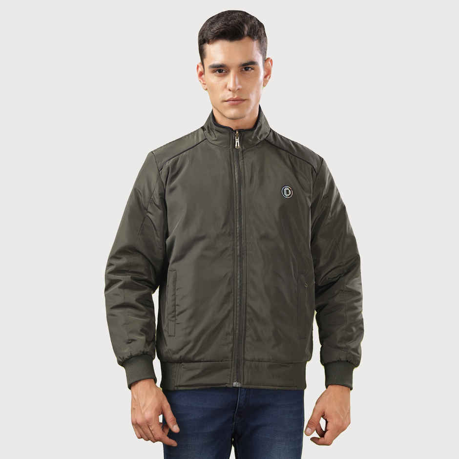 Dollar Jacket For Men - Casual Zipper Bomber For Winter | Mamwj 903 | Olive Green | XXL