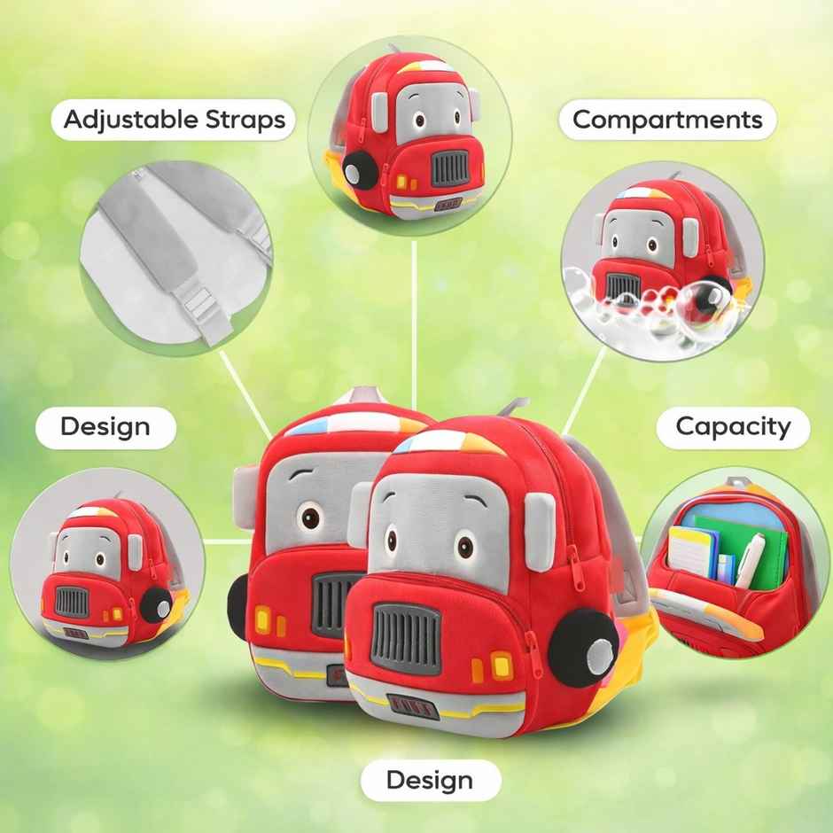 Kidara Fire Brigade Toddler Backpack Multicolor