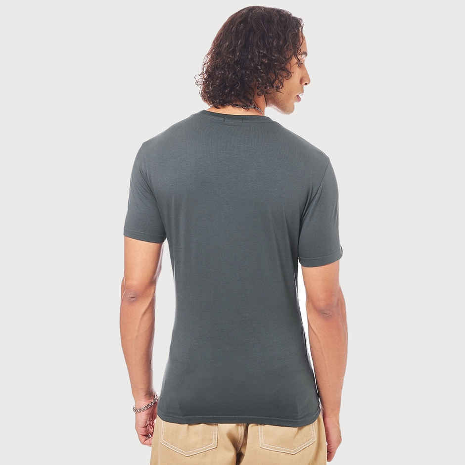 Bewakoof Round Neck Men's T-shirt | Grey - XXL