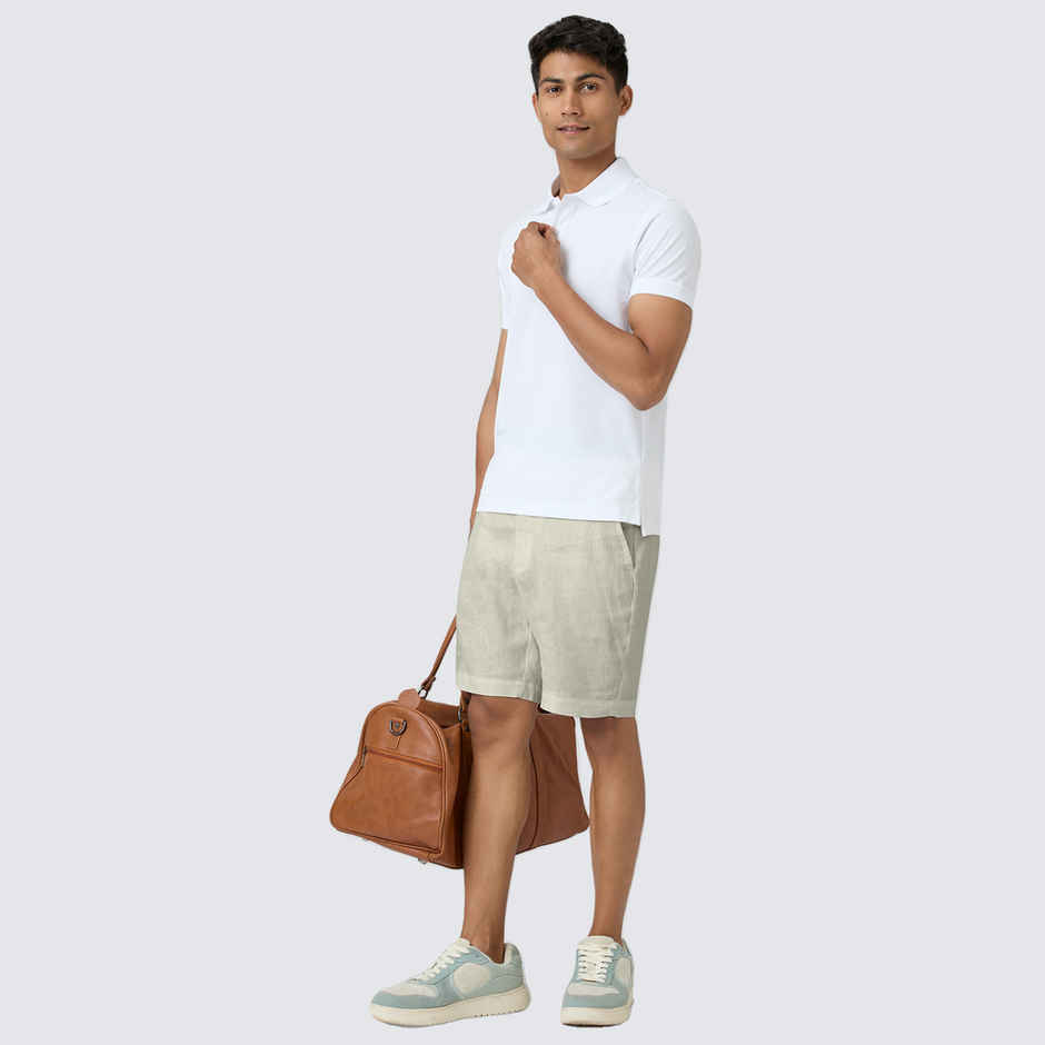 XYXX Nova Polo T-shirt - Polar White | Super Combed Cotton | L